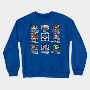 Mega Man 6 Stage Select Crewneck Sweatshirt